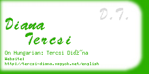 diana tercsi business card